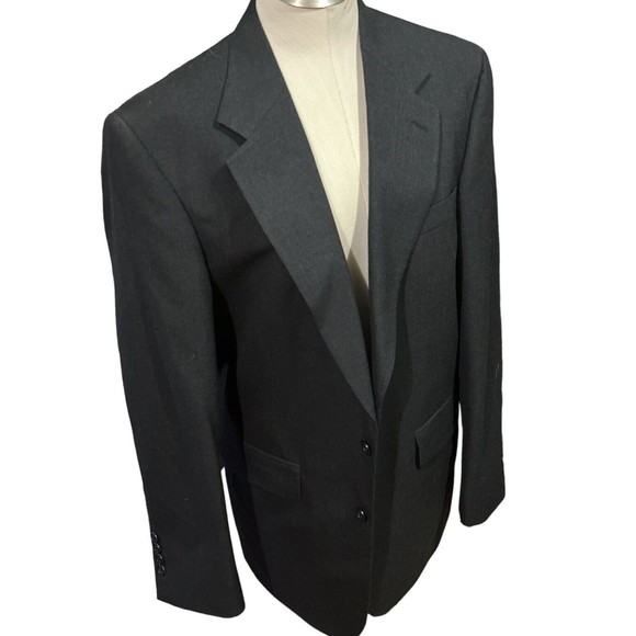 Cricketeer Men’s Sport Coat Blazer‎ Dark Charcoal 100% Wool Sz 40 - Picture 1 of 5